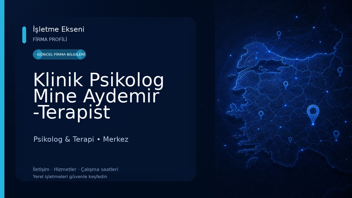 Klinik Psikolog Mine Aydemir -Terapist