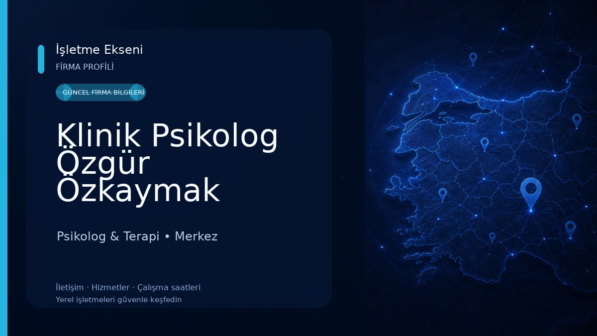 Klinik Psikolog Özgür Özkaymak Yolalan Psikolog & Terapi