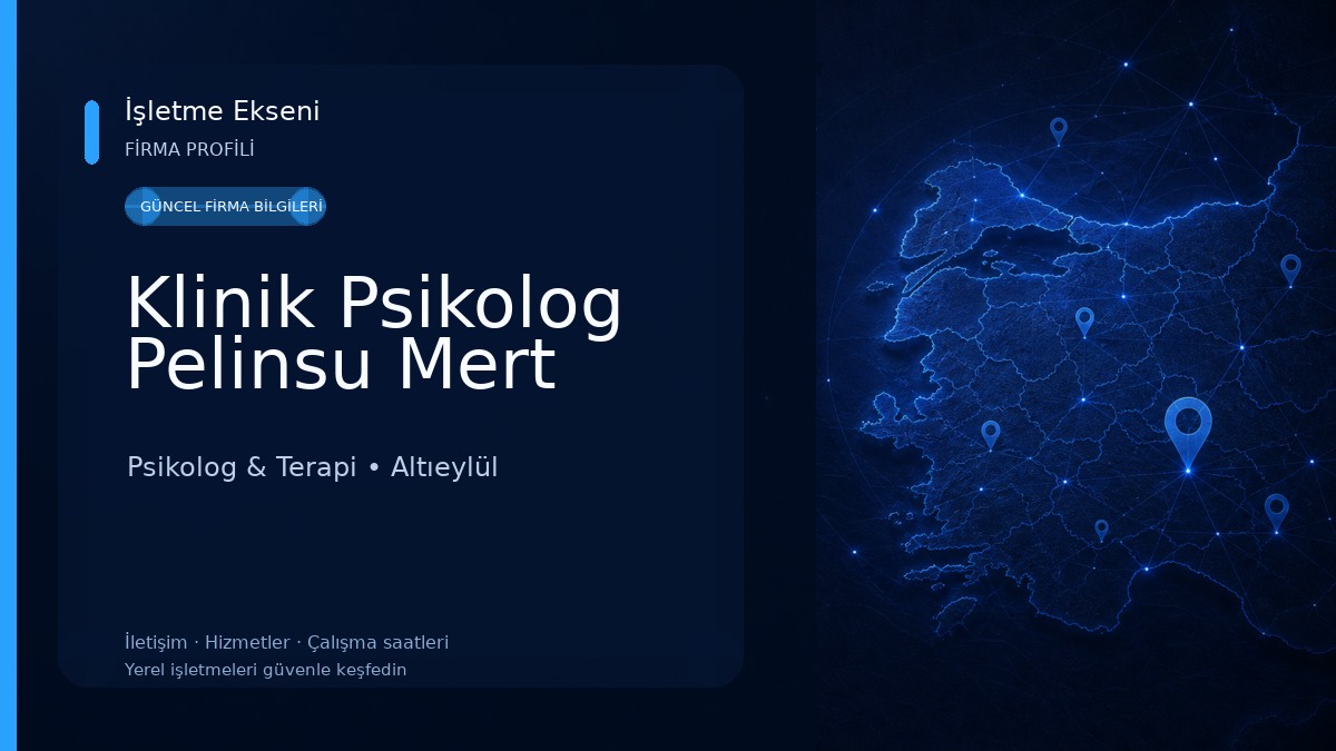 Klinik Psikolog Pelinsu Mert Psikolog & Terapi
