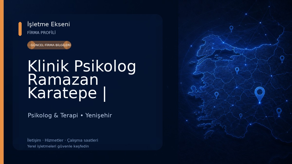 Klinik Psikolog Ramazan Karatepe | Mersindeki Psikolog | Terapist Psikolog & Terapi