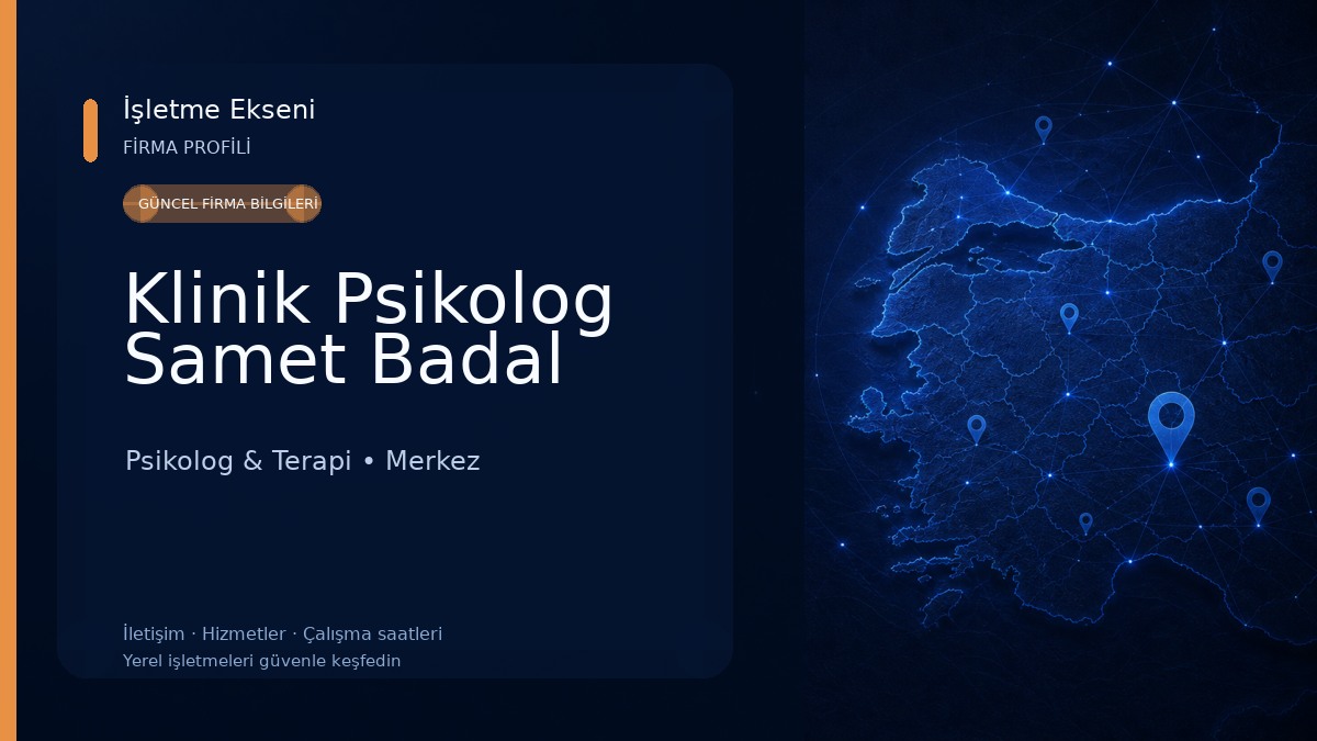 Klinik Psikolog Samet Badal