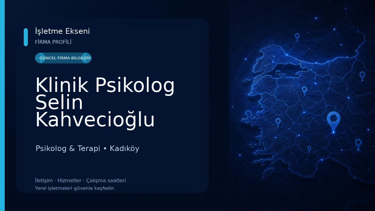 Klinik Psikolog Selin Kahvecioğlu Ocak - Birey Çift ve Aile Terapisti - BDT- EMDR- Kadıköy Psikolog- Online Terapi Psikolog & Terapi