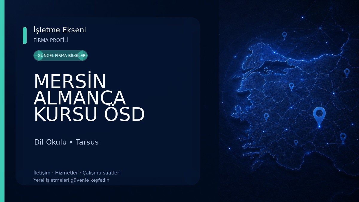 MERSİN ALMANCA KURSU ÖSD A1-A2-B1-B2 -GOETHE -TELC SINAVLARI TEST ve DEĞERLENDİRME