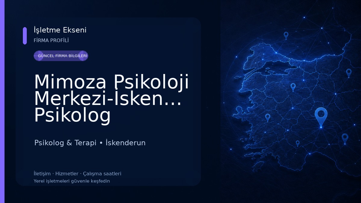 Mimoza Psikoloji Merkezi-İskenderun Psikolog Psikolog & Terapi