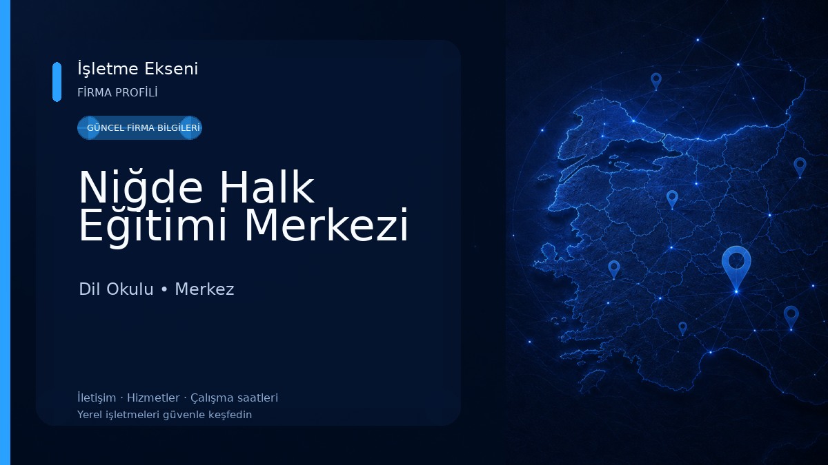 Niğde Halk Eğitimi Merkezi Dil Okulu