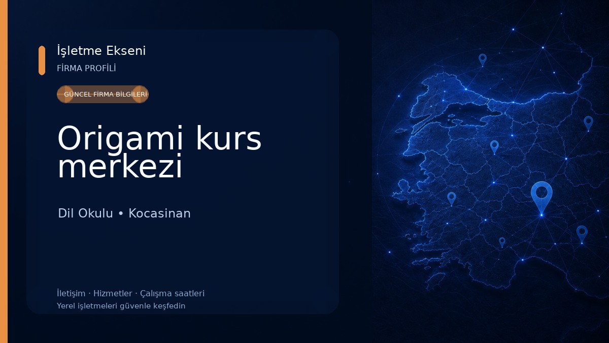 Origami kurs merkezi Dil Okulu