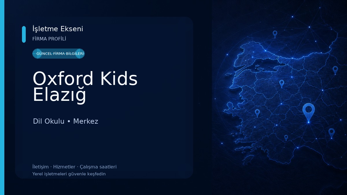 Oxford Kids Elazığ Dil Okulu