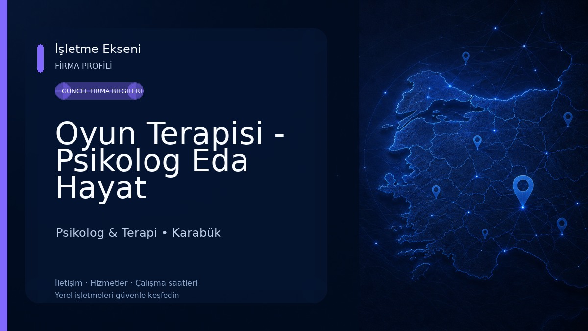 Oyun Terapisi - Psikolog Eda Hayat Psikolog & Terapi