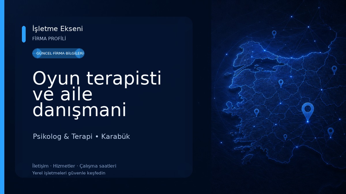 Oyun terapisti ve aile danışmani İlknur ÇETİNKAYA Psikolog & Terapi