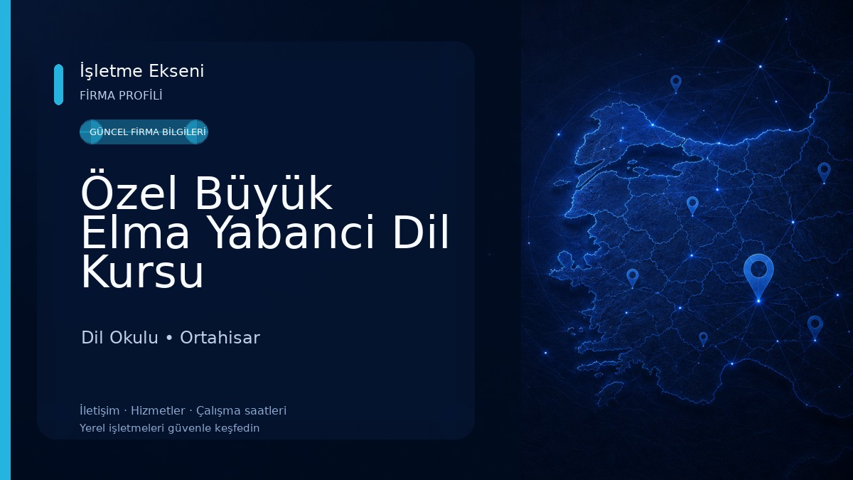Özel Büyük Elma Yabanci Dil Kursu