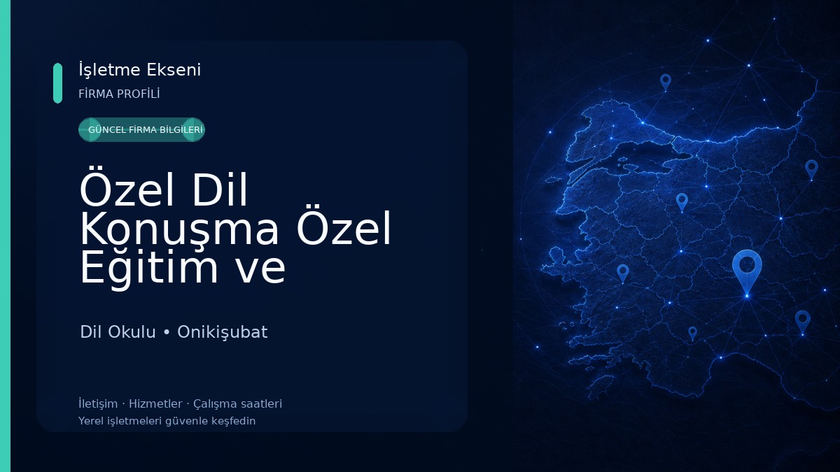 Özel Dil Konuşma Özel Eğitim ve Rehabilitasyon (DİLKOM) Dil Okulu