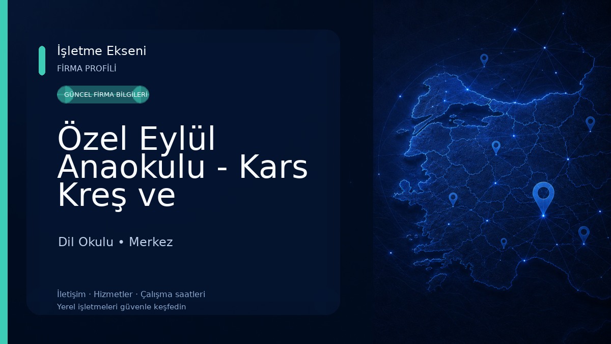 Özel Eylül Anaokulu - Kars Kreş ve Anaokulu 