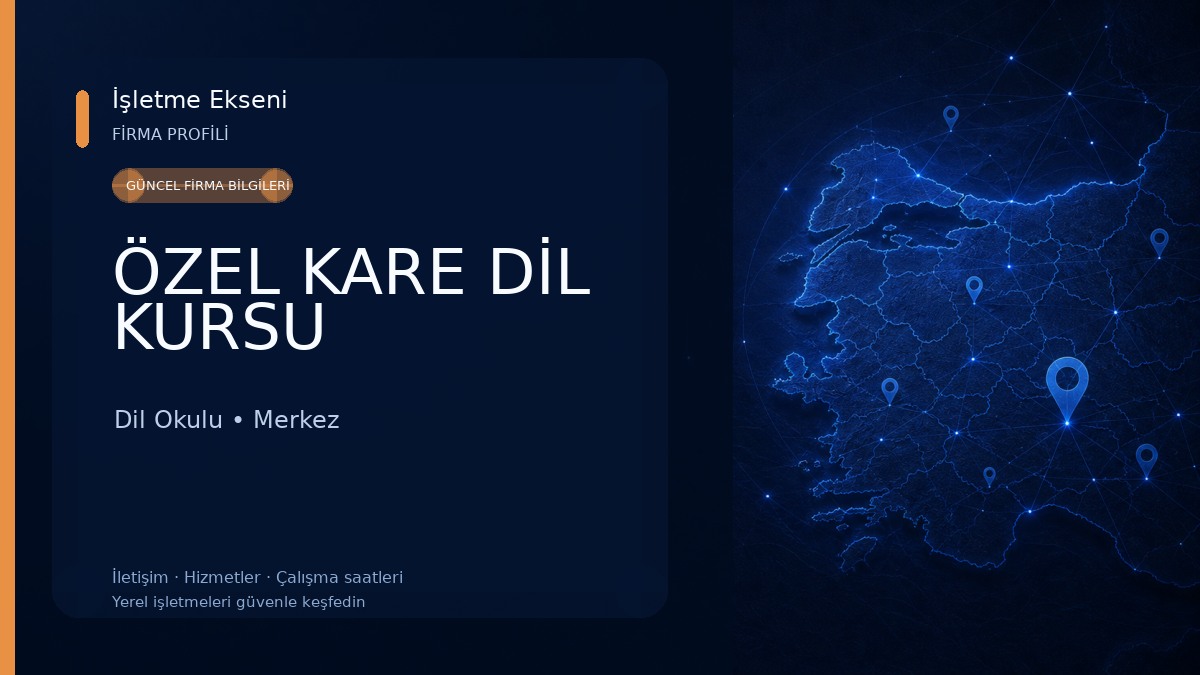 ÖZEL KARE DİL KURSU 