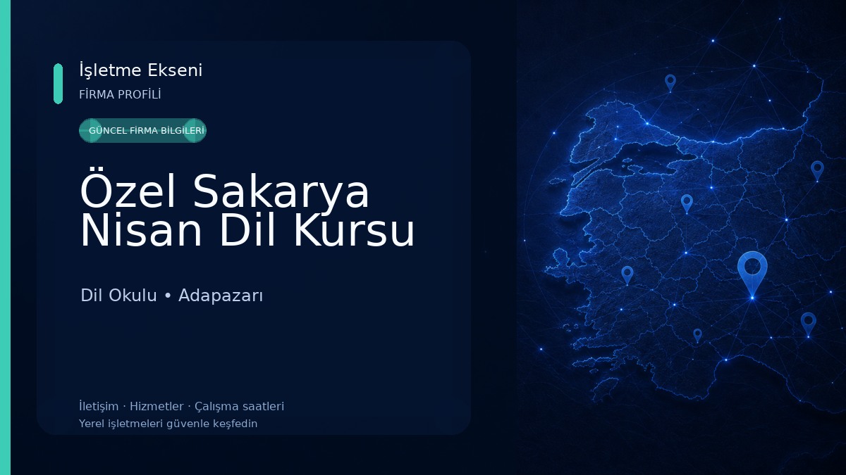 Özel Sakarya Nisan Dil Kursu