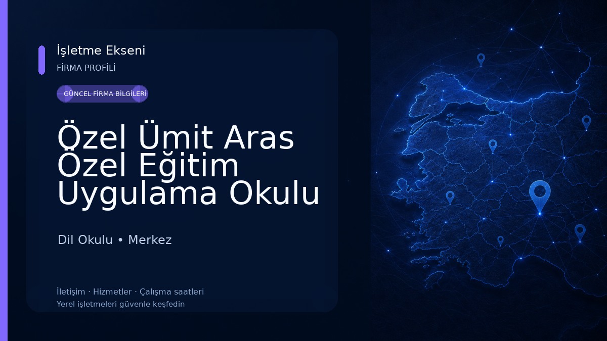 Özel Ümit Aras Özel Eğitim Uygulama Okulu (1. Kademe) Dil ve Konuşma Merkezi 