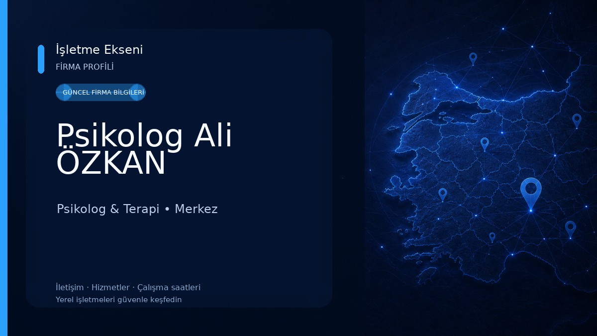 Psikolog Ali ÖZKAN