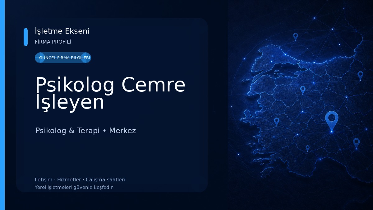 Psikolog Cemre İşleyen Psikolog & Terapi