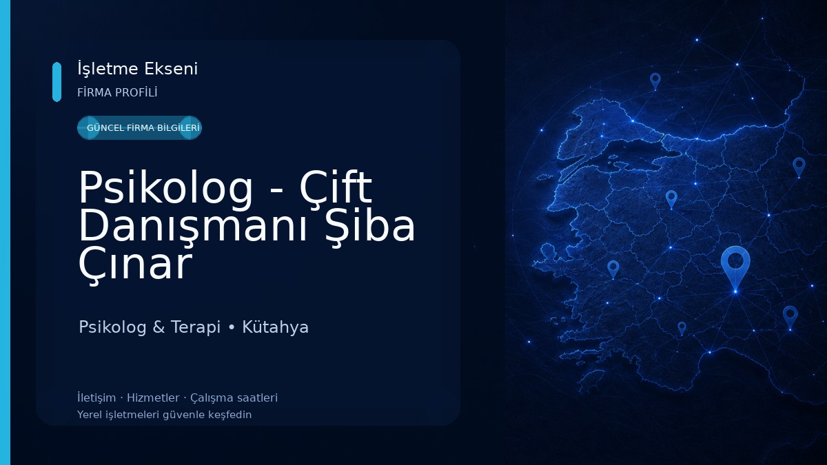 Psikolog - Çift Danışmanı Şiba Çınar Psikolog & Terapi