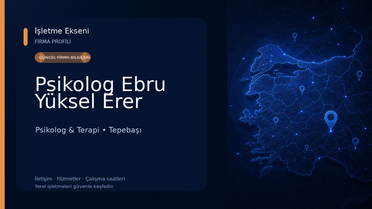 Psikolog Ebru Yüksel Erer 