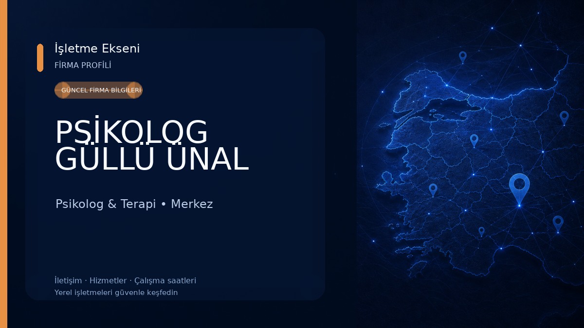 PSİKOLOG GÜLLÜ ÜNAL Psikolog & Terapi