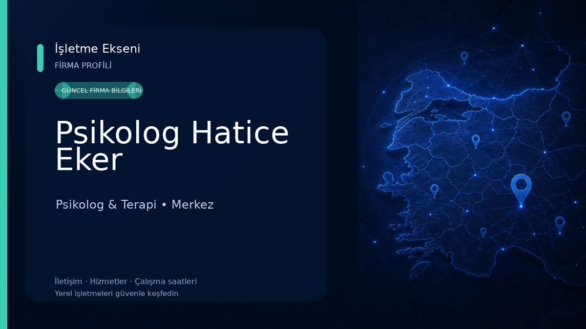 Psikolog Hatice Eker Psikolog & Terapi