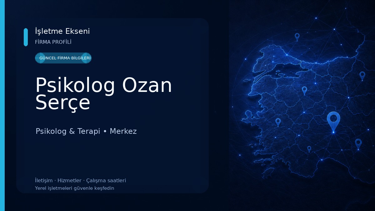 Psikolog Ozan Serçe