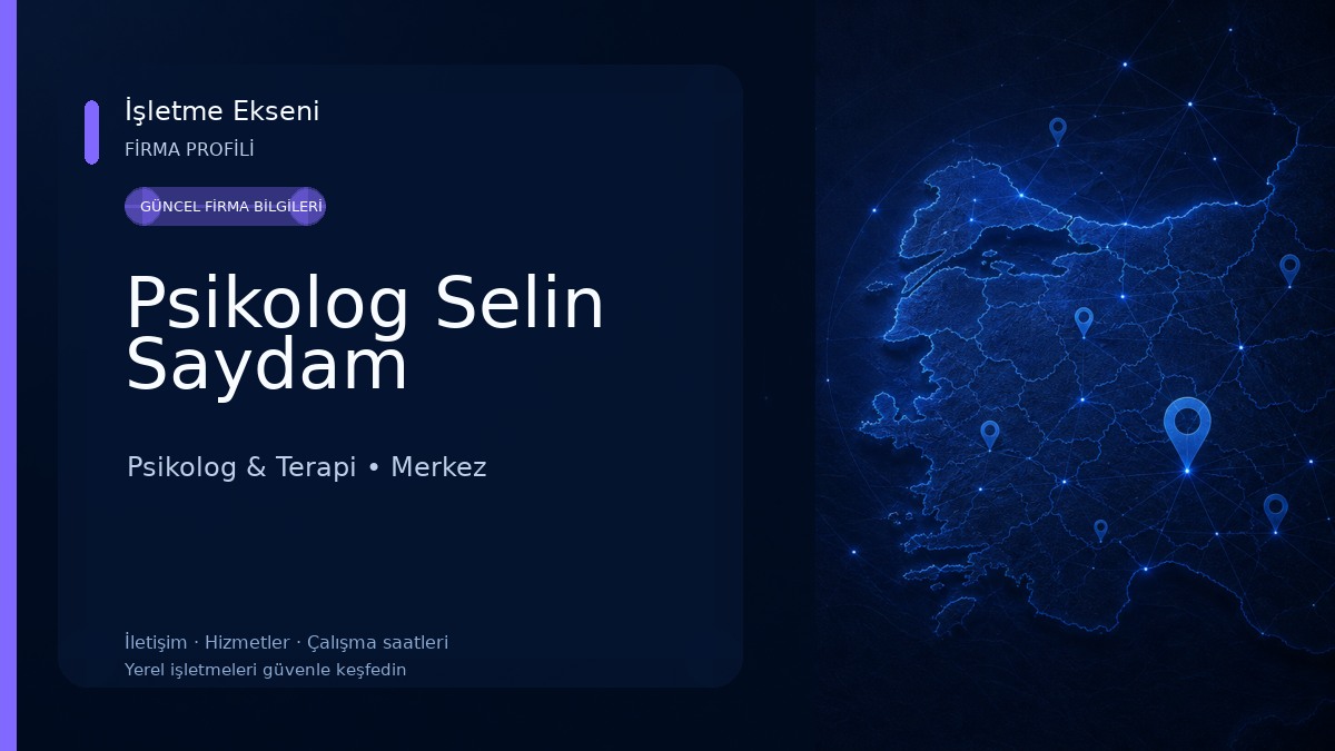 Psikolog Selin Saydam Psikolog & Terapi