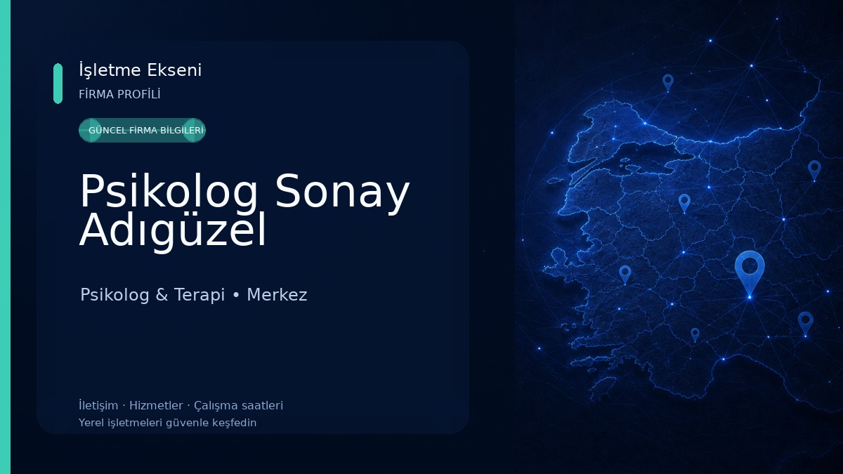 Psikolog Sonay Adıgüzel 
