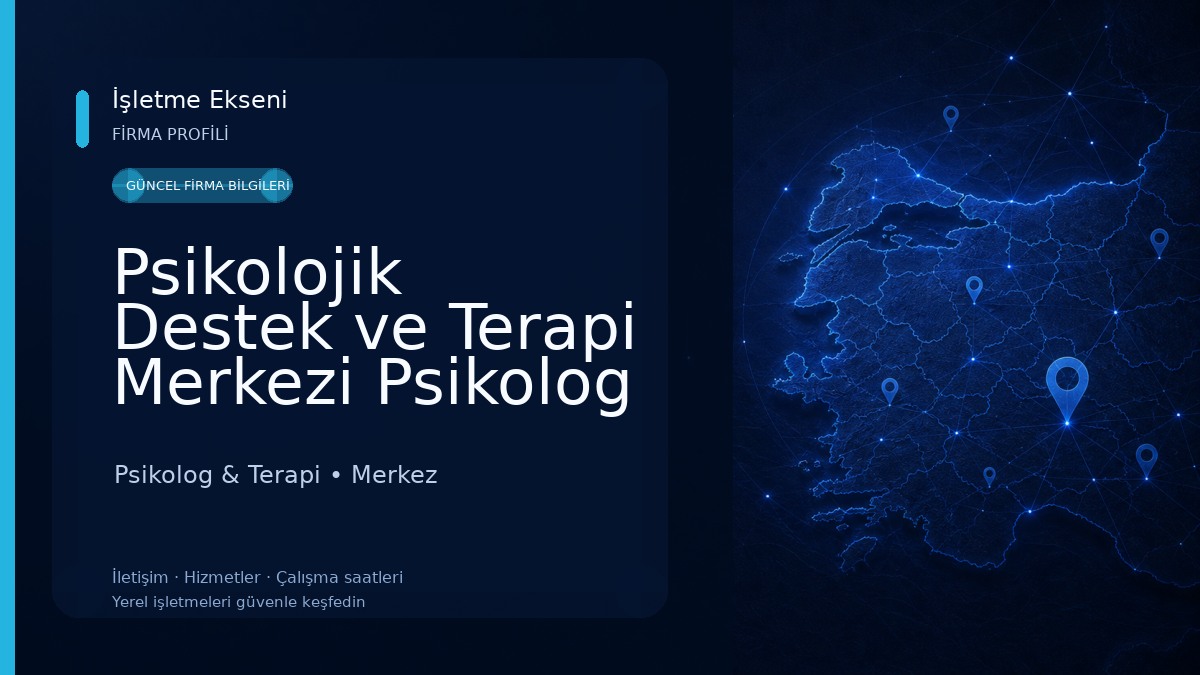 Psikolojik Destek ve Terapi Merkezi Psikolog Bilge Özcan Emiroğlu