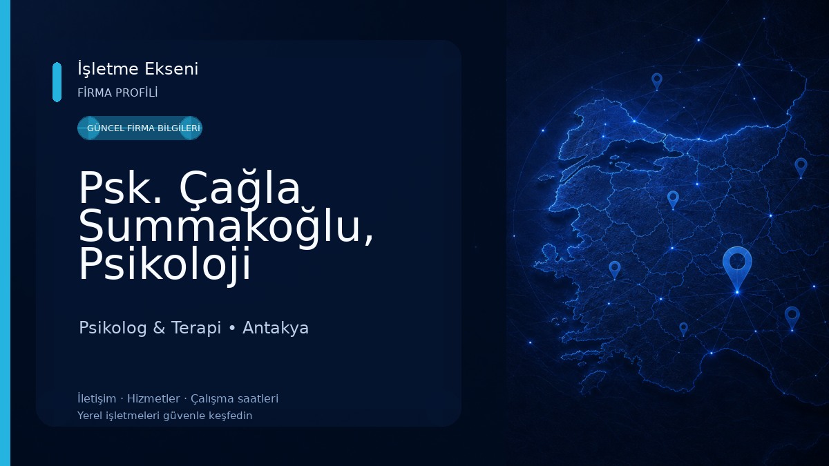 Psk. Çağla Summakoğlu, Psikoloji Psikolog & Terapi