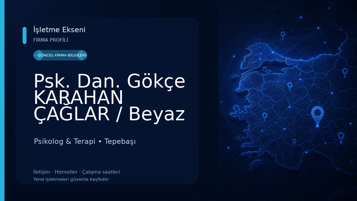 Psk. Dan. Gökçe KARAHAN ÇAĞLAR / Beyaz Koza RPDM Psikolog & Terapi