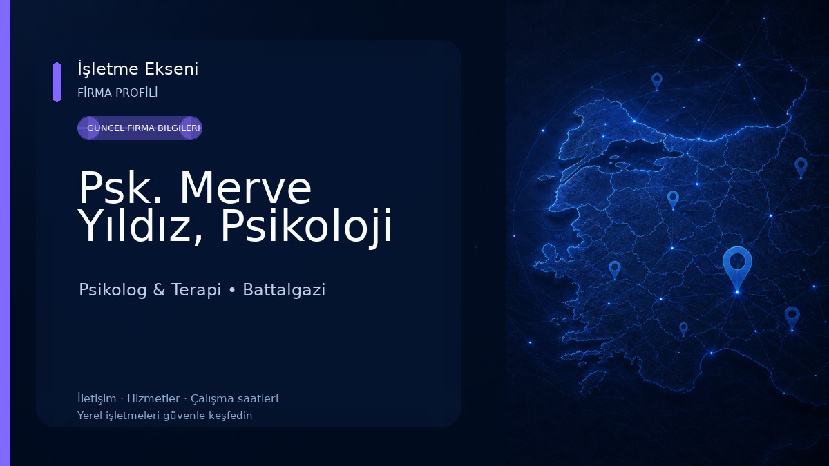 Psk. Merve Yıldız, Psikoloji Psikolog & Terapi