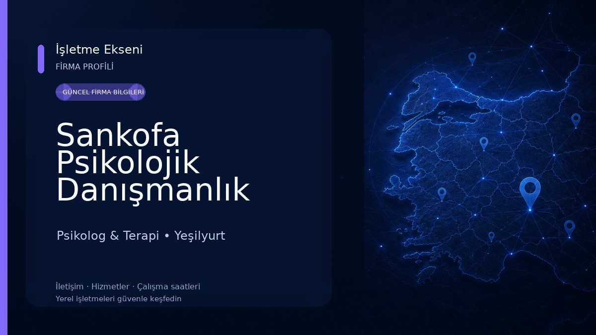 Sankofa Psikolojik Danışmanlık Merkezi Psikolog & Terapi