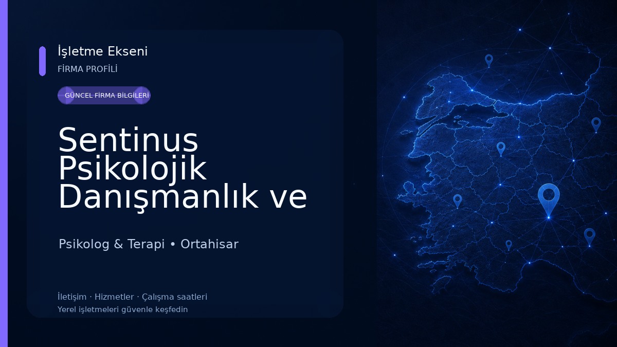 Sentinus Psikolojik Danışmanlık ve Eğitim Merkezi Psikolog & Terapi
