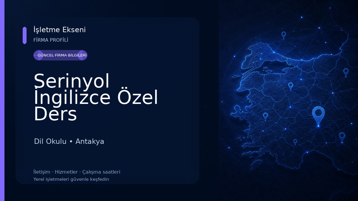 Serinyol İngilizce Özel Ders 