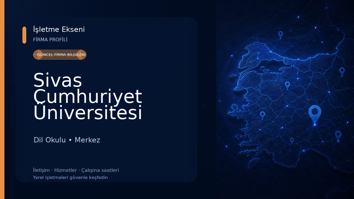 Sivas Cumhuriyet Üniversitesi Yabancı Diller Yüksekokulu Dil Okulu