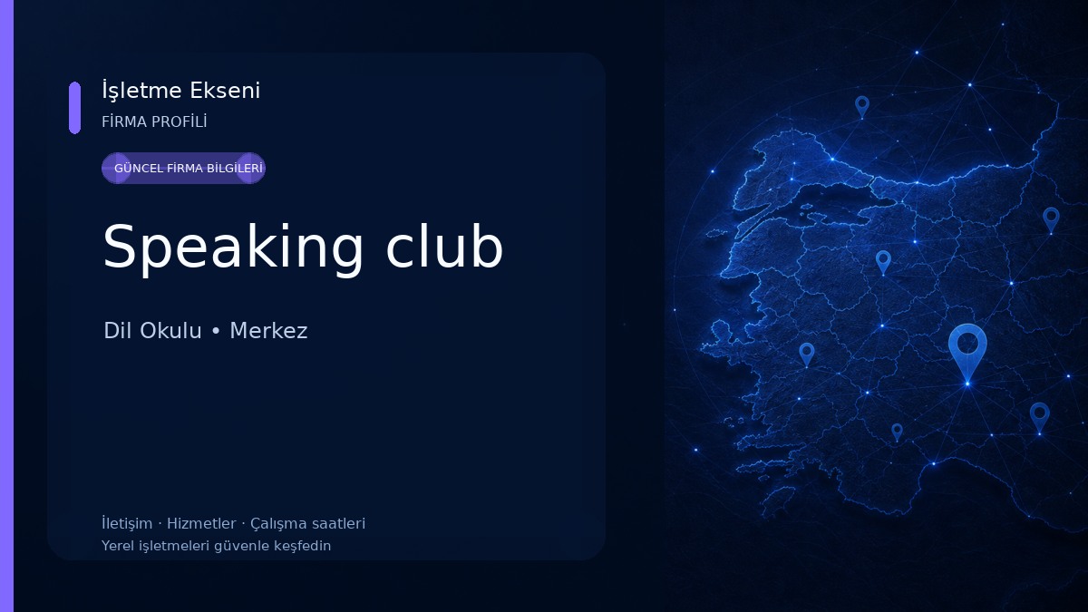 Speaking club Dil Okulu