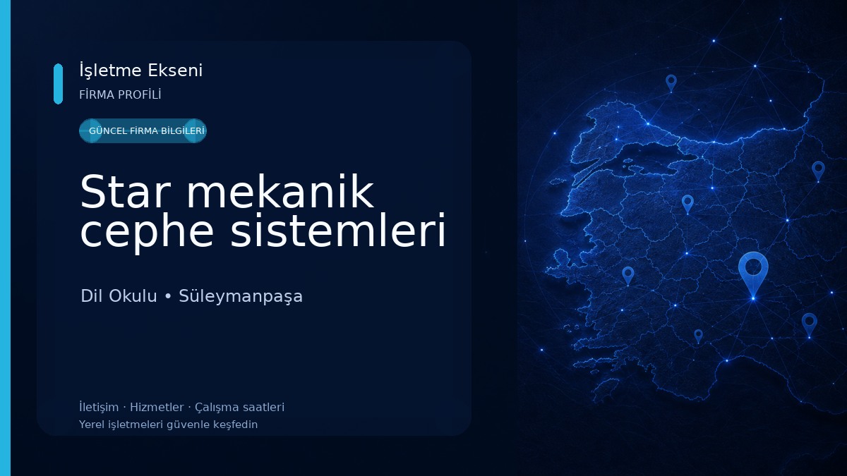 Star mekanik cephe sistemleri 
