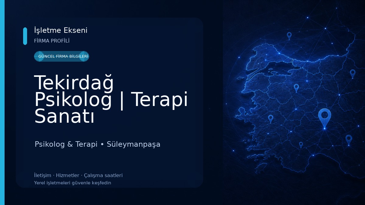 Tekirdağ Psikolog | Terapi Sanatı Psikolog & Terapi