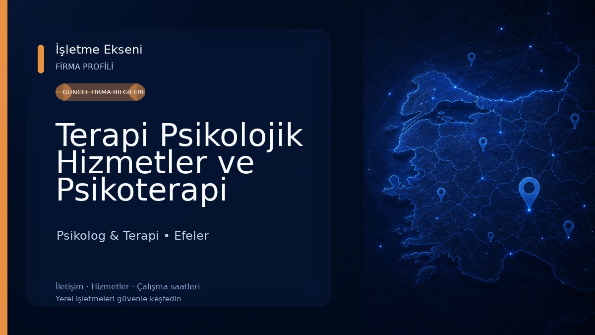 Terapi Psikolojik Hizmetler ve Psikoterapi Merkezi Psikolog & Terapi