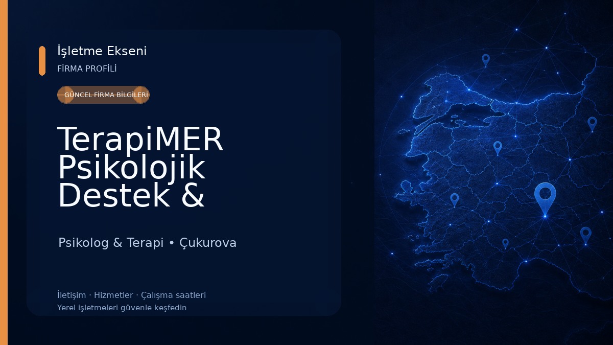 TerapiMER Psikolojik Destek & Bireysel Gelişim Merkezi Psikolog & Terapi