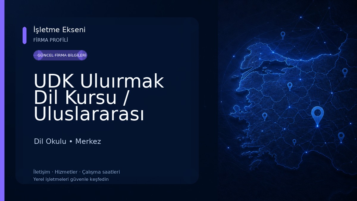 UDK Uluırmak Dil Kursu / Uluslararası Diller Kurumu | Aksaray Vize | Aile Birleşimi Dil Okulu