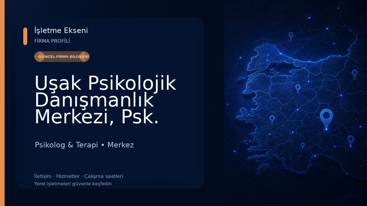 Uşak Psikolojik Danışmanlık Merkezi, Psk. Dan. Mert Tekin Psikolog & Terapi