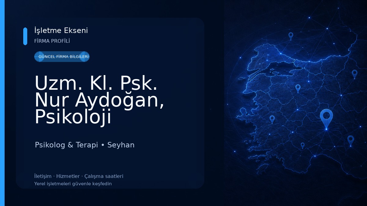 Uzm. Kl. Psk. Nur Aydoğan, Psikoloji Psikolog & Terapi