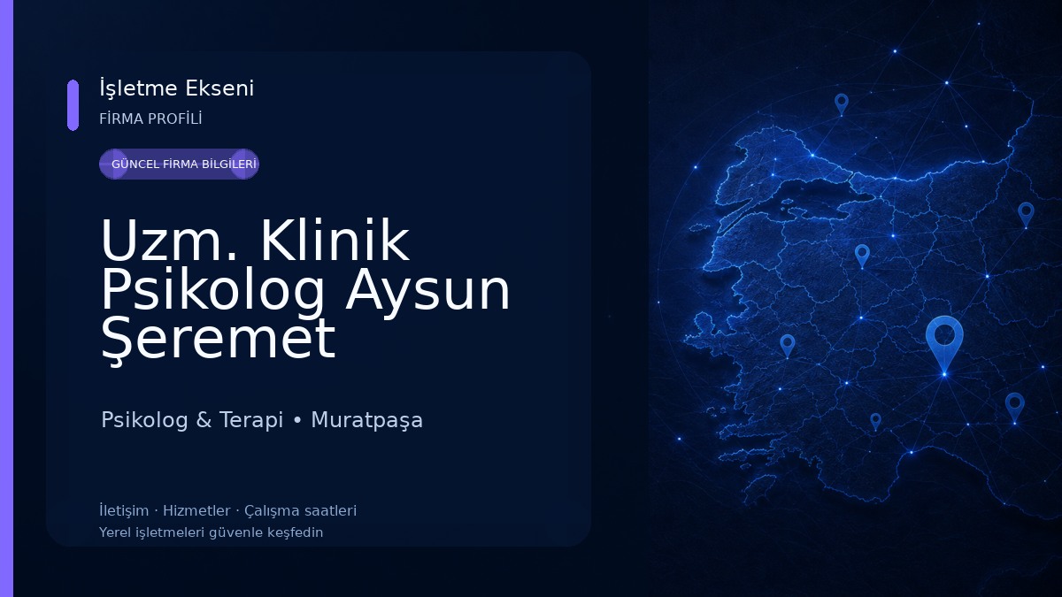 Uzm. Klinik Psikolog Aysun Şeremet Psikolog & Terapi
