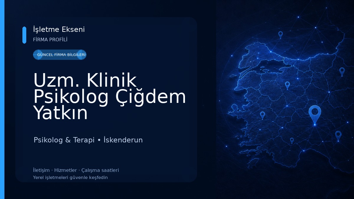 Uzm. Klinik Psikolog Çiğdem Yatkın Psikolog & Terapi