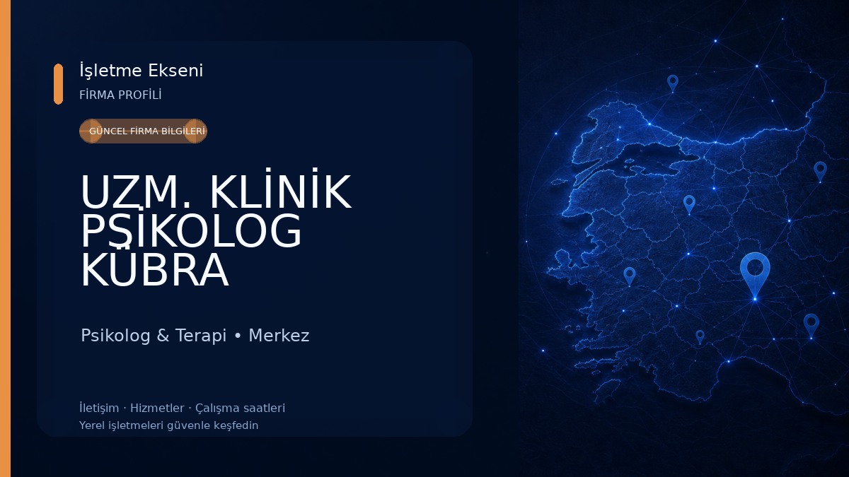 UZM. KLİNİK PSİKOLOG KÜBRA HAPELOĞLU MİA YAŞAM MERKEZİ Psikolog & Terapi