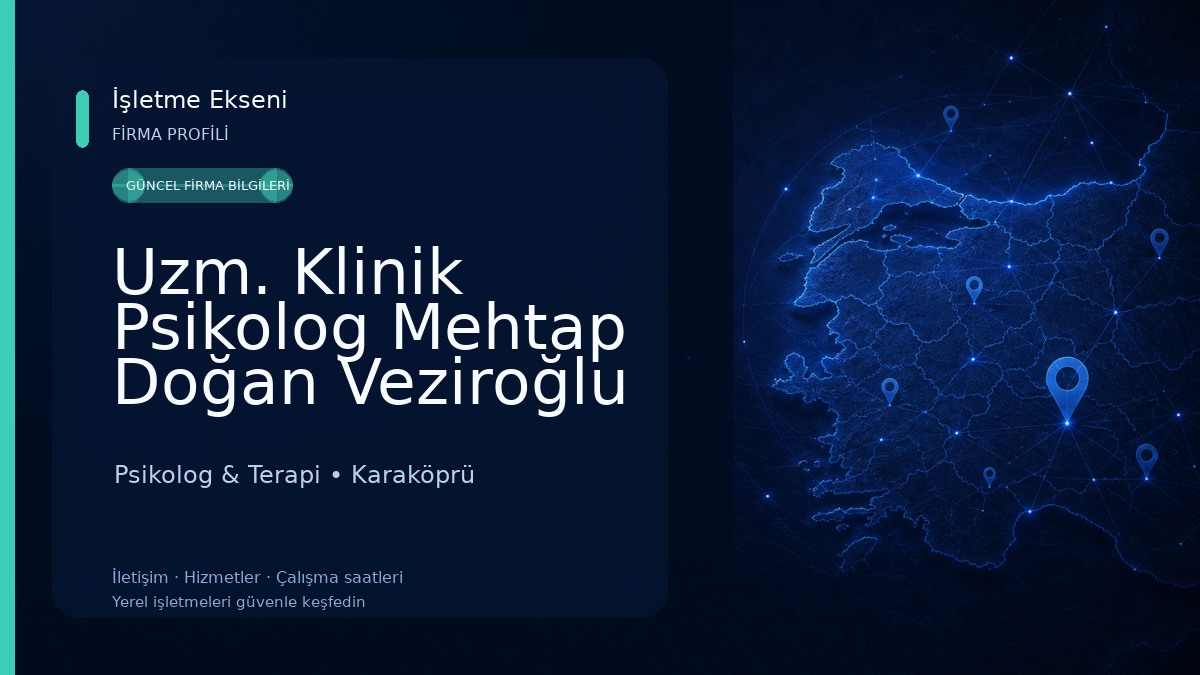 Uzm. Klinik Psikolog Mehtap Doğan Veziroğlu Ay Işığı Psikoloji ve Danışmanlık Merkezi