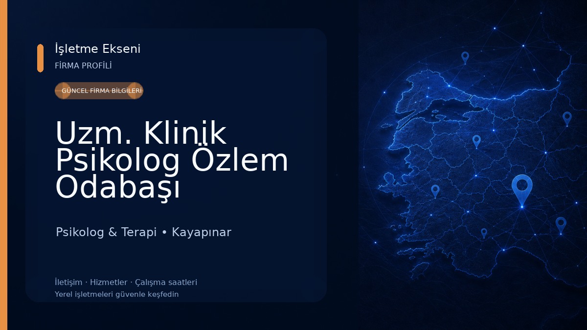 Uzm. Klinik Psikolog Özlem Odabaşı Psikolog & Terapi