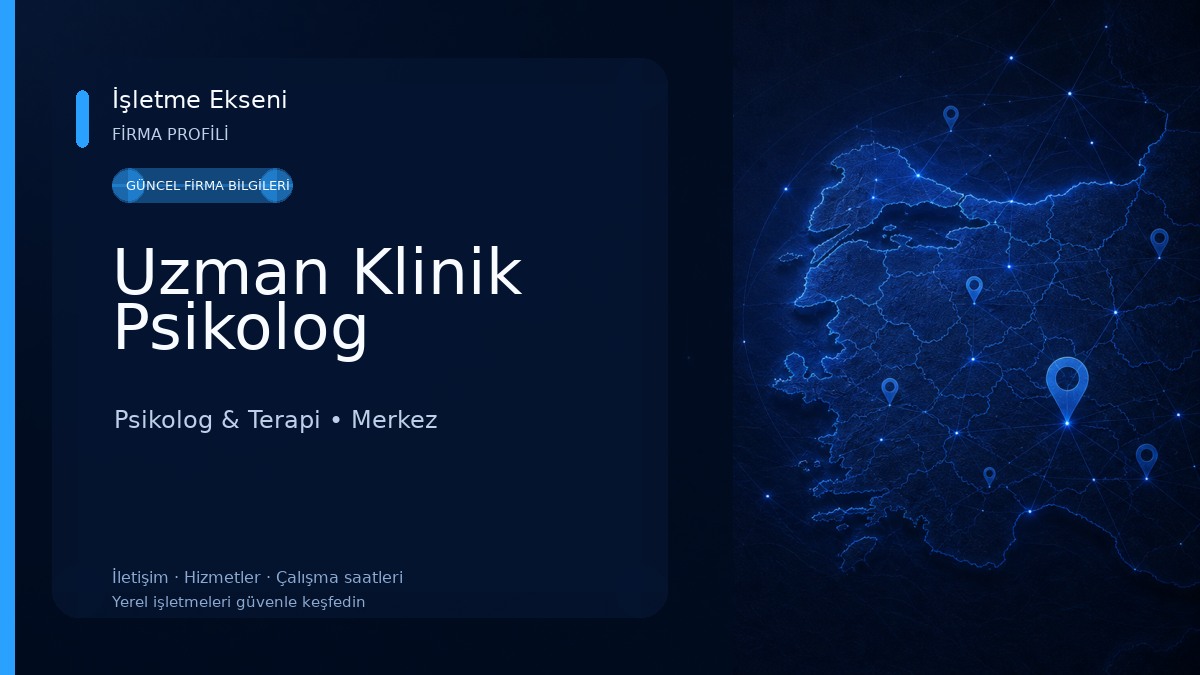Uzman Klinik Psikolog Psikolog & Terapi